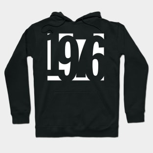 1976 Funky Overlapping Reverse Numbers for Dark Backgrounds Hoodie